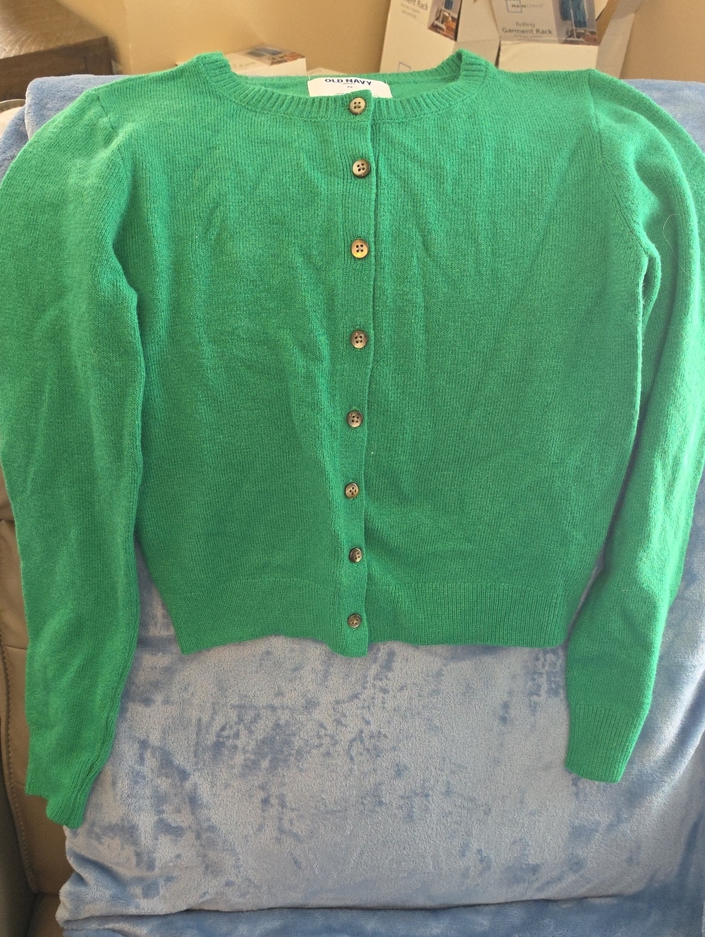 Old Navy Emerald Green Button-Up Cardigan